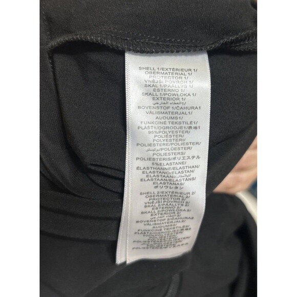 NWT ADRIANNA PAPELL Jersey Chiffon-Overlay Jumpsuit Black Sz 12 $179 On Tag - Picture 9 of 10